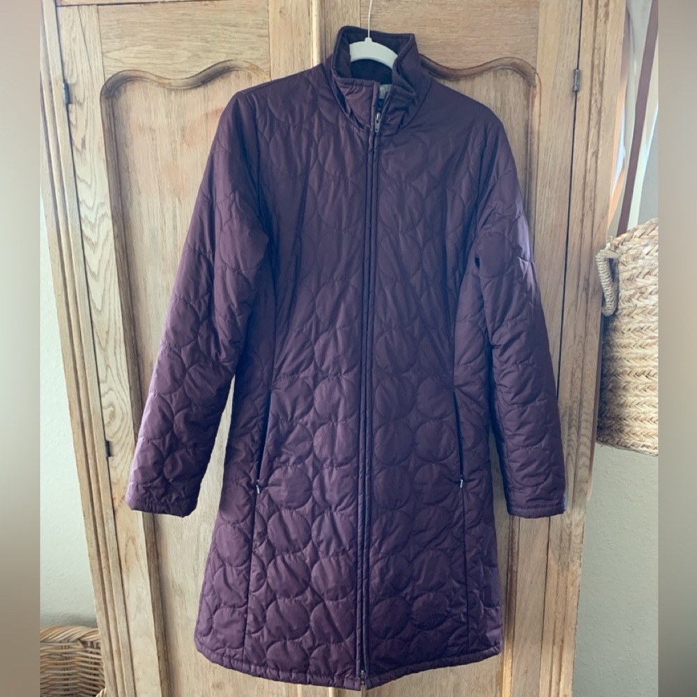 Patagonia Women's Long Quilted Puffer Jacket - Dark Purple, Medium